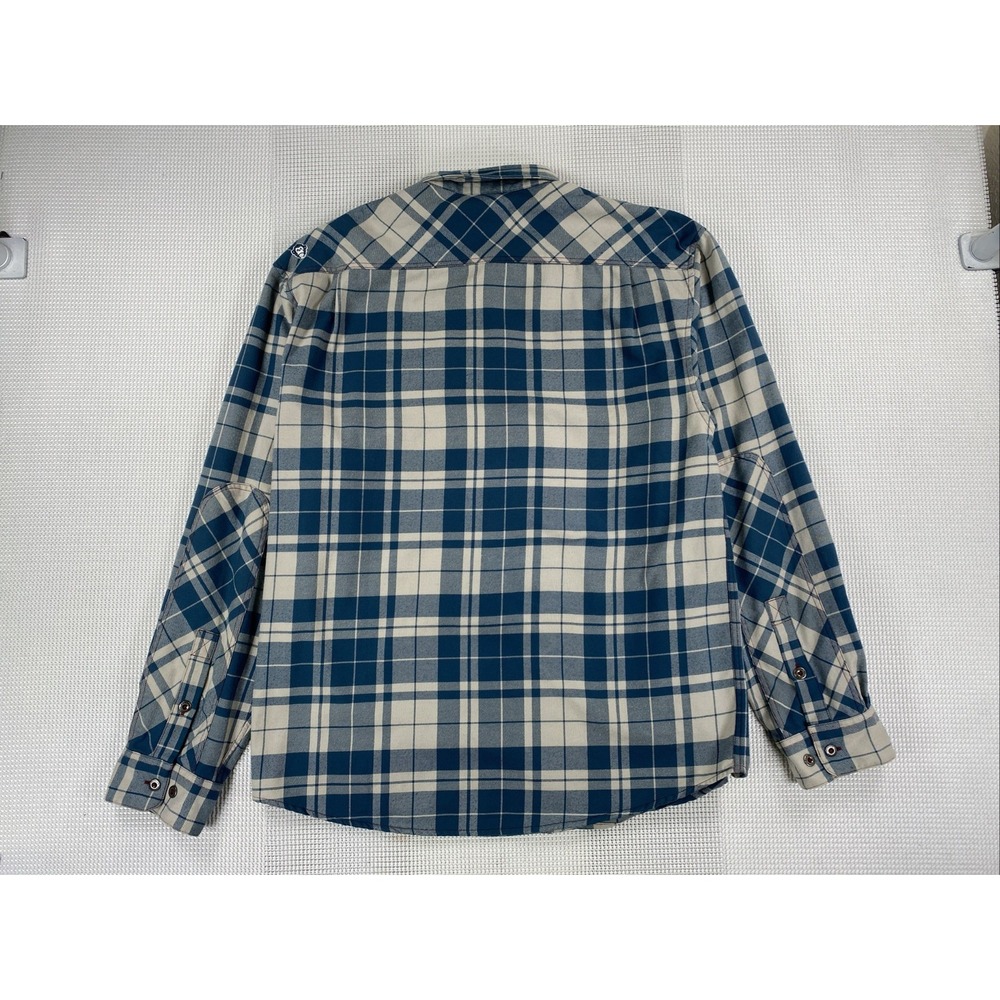 Howler Bros Harker's Flannel Shirt Men's Large Blue Plaid Single Pocket - Picture 8 of 8
